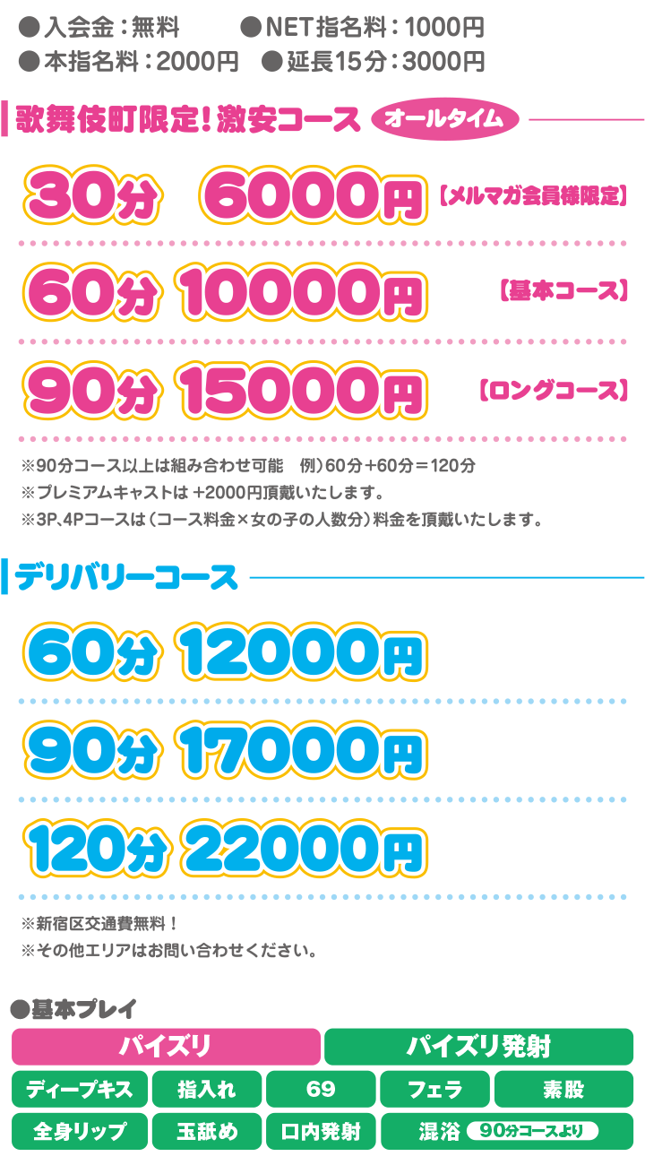 料金表